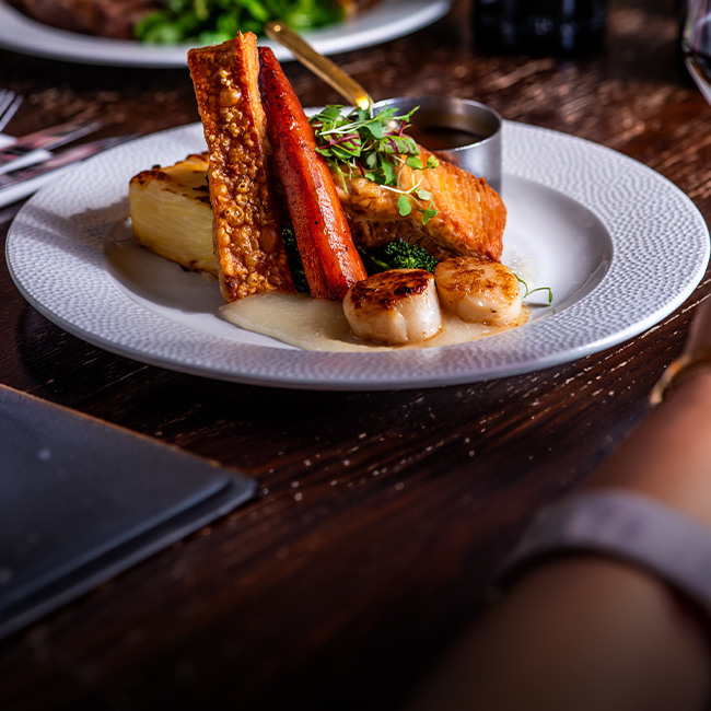 Explore our great offers on Pub food at The George & Dragon