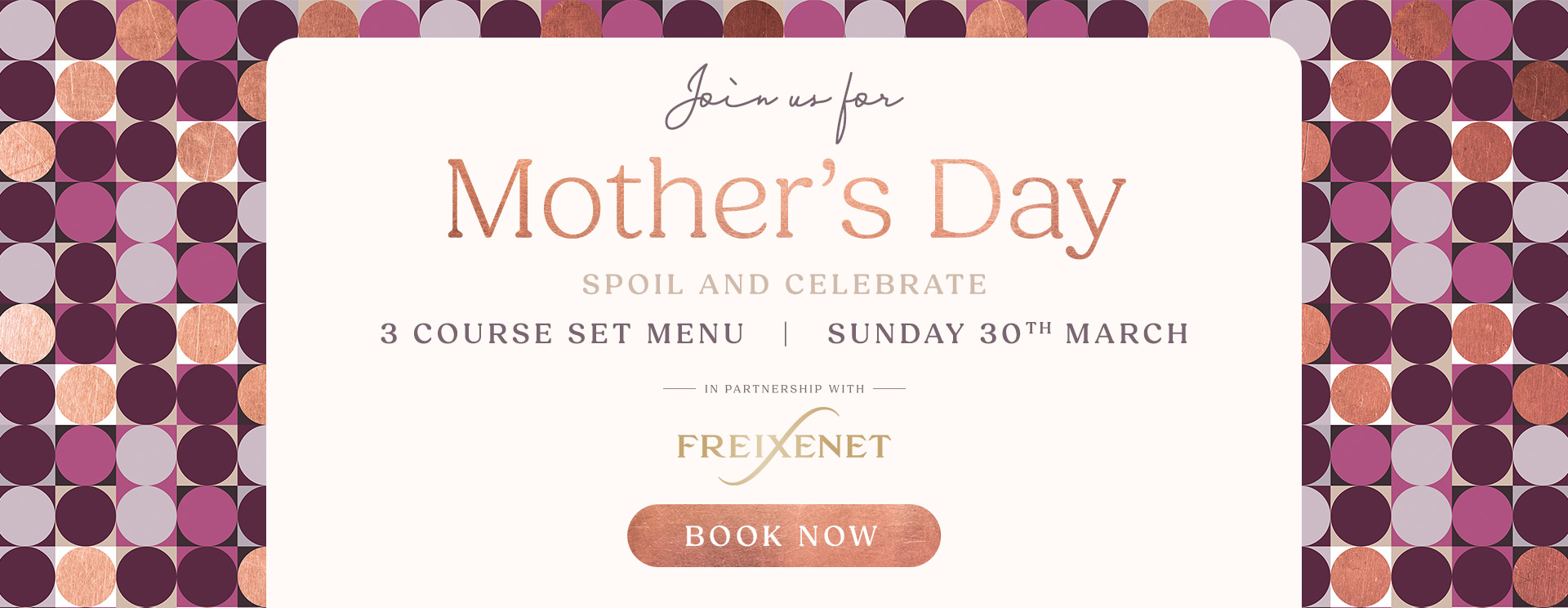 Mother’s Day menu/meal in Epping